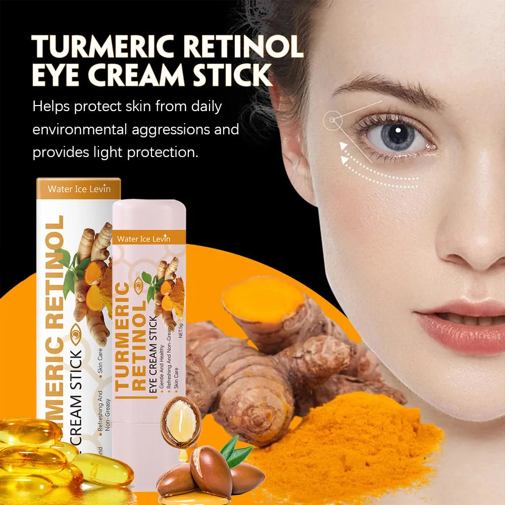 Turmeric Eye Cream Stick – Anti-Puffiness, Dark Circle & Fine Line Care (5g)