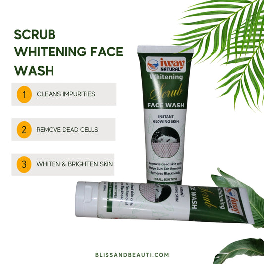 iWay Natural Whitening Scrub Face Wash – 100ml – For Instant Glowing Skin