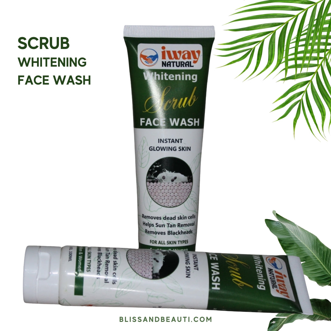 iWay Natural Whitening Scrub Face Wash – 100ml – For Instant Glowing Skin