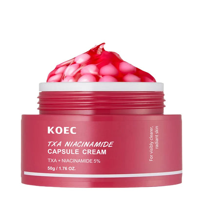 Vitamin C Capsule Face Cream – Collagen & Niacinamide Moisturizer Gel for Hydrating & Firming Skin