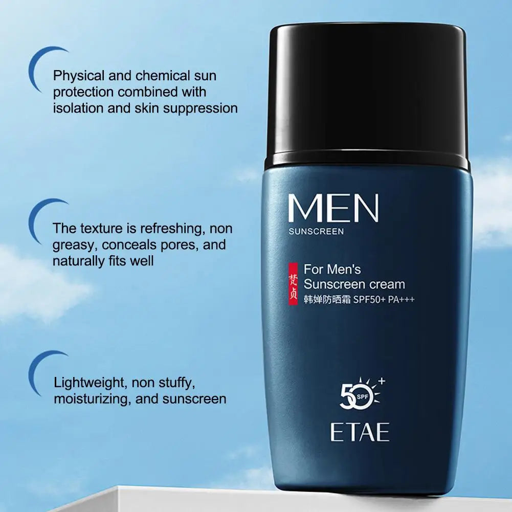 SPF 50+ Men Sunscreen – UV Protection Moisturizing Sun Block for Face & Body (45g)