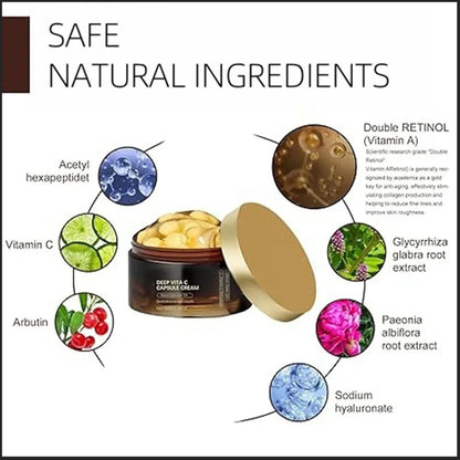 Deep Vitamin C Golden Capsule Face Moisturizer – Hydrating & Whitening Cream