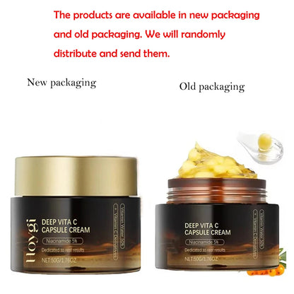 Deep Vitamin C Golden Capsule Face Moisturizer – Hydrating & Whitening Cream
