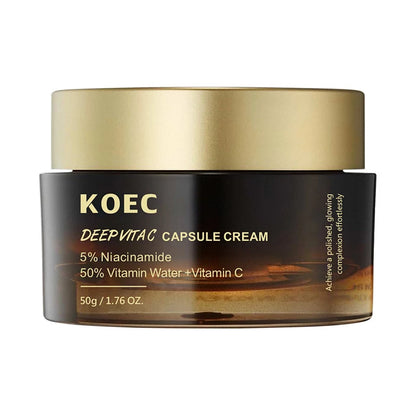 Vitamin C Capsule Face Cream – Collagen & Niacinamide Moisturizer Gel for Hydrating & Firming Skin
