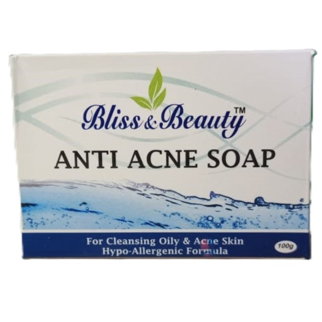 6× Bliss & Beauty Anti Acne Soap 100g + 2× Anti-Dandruff Shampoo 200ml | Hypo-Allergic Skincare & Scalp Care Combo (10% OFF)