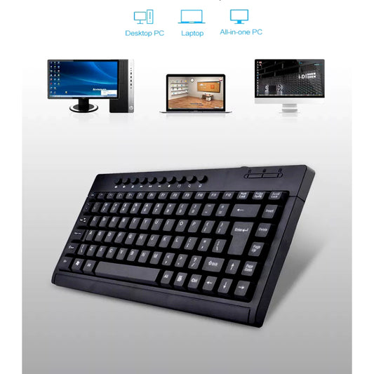 Banda K1000 Wired Multimedia Keyboard – Waterproof USB Design