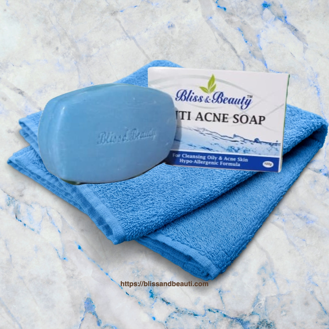 Bliss & Beauty Anti Acne Soap 100g – Hypo-Allergic Care for Oily & Acne-Prone Skin