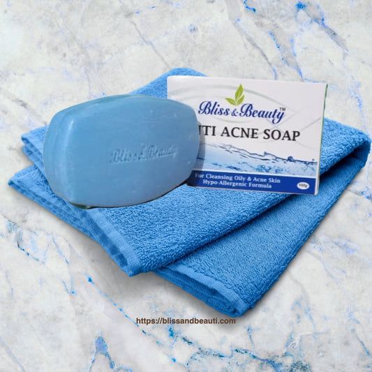 Bliss & Beauty Anti Acne Soap 100g – Hypo-Allergic Care for Oily & Acne-Prone Skin