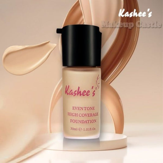 Kashees Eventone High Coverage Foundation 30ml – Long Lasting Base