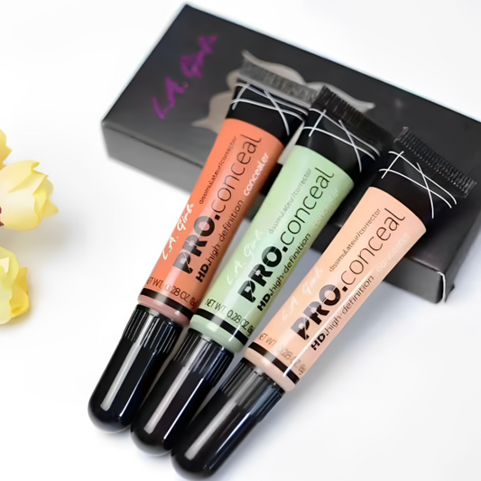 L.A. Girl Pro HD Concealer (Pack of 3) – Full Coverage & Long Wear