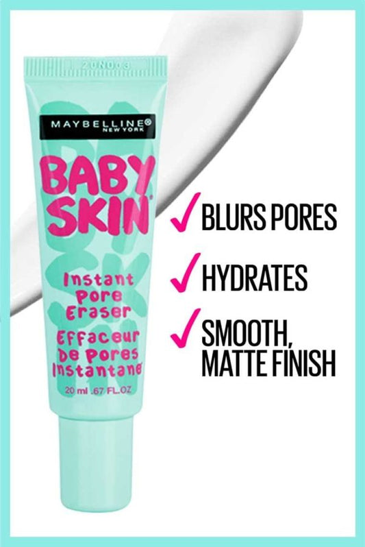 Maybelline Baby Skin Primer 30ml – Instant Pore Eraser Matte Formula