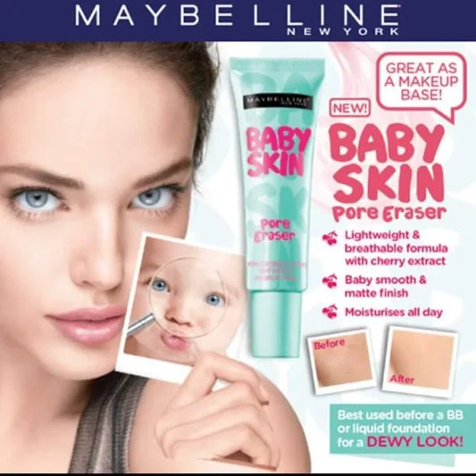 Maybelline Baby Skin Primer 30ml – Instant Pore Eraser Matte Formula