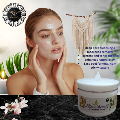 Bliss & Beauty Peel Off Mask – 136g | Deep Cleansing & Instant Glow Facial Mask for Smooth, Radiant Skin