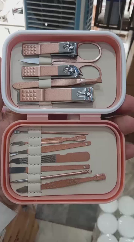12-Piece Portable Nail Clippers & Beauty Tool Set