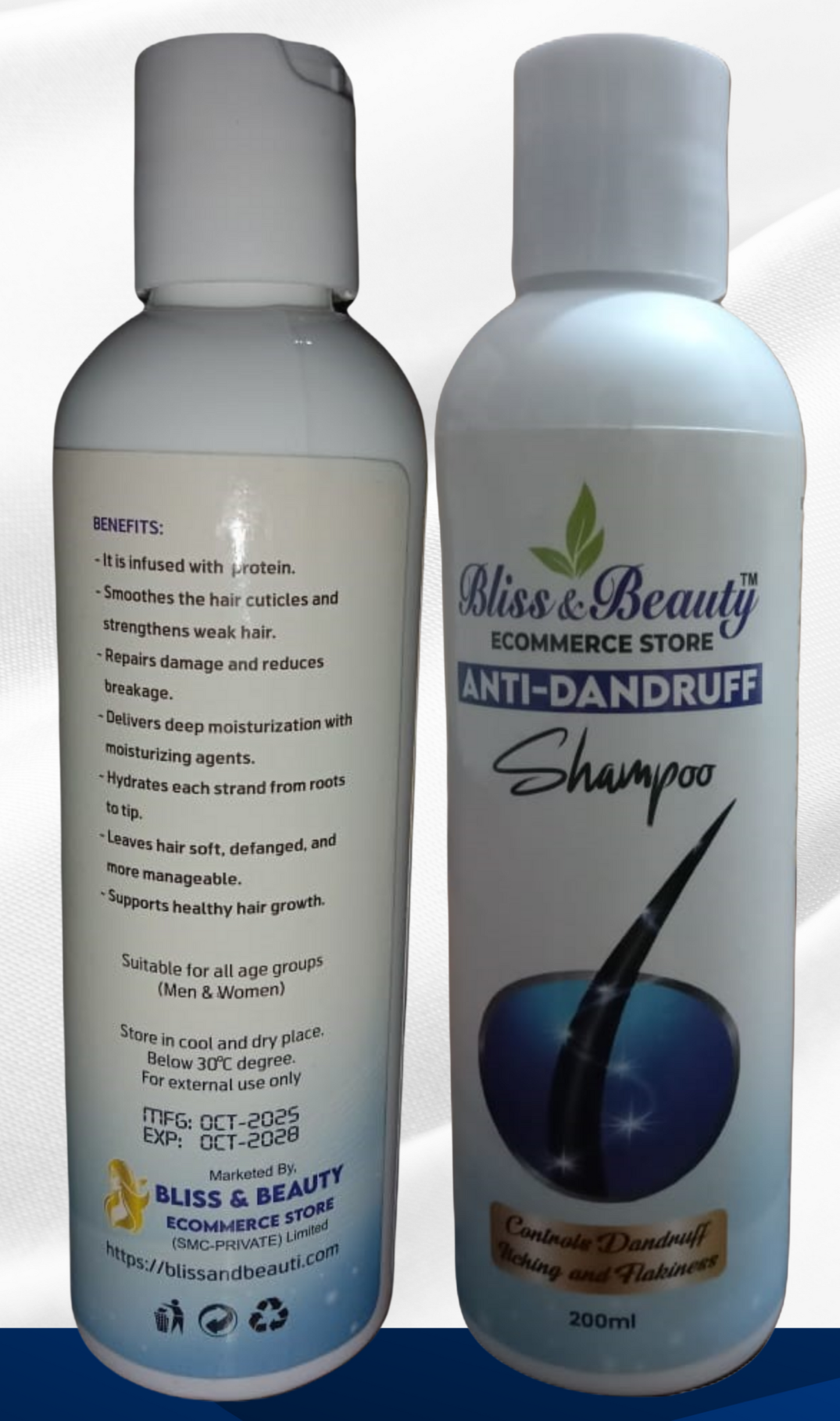 6× Bliss & Beauty Anti Acne Soap 100g + 2× Anti-Dandruff Shampoo 200ml | Hypo-Allergic Skincare & Scalp Care Combo (10% OFF)