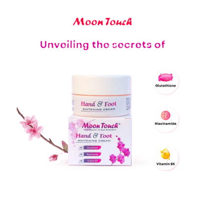 Moon Touch Hand & Foot Whitening Cream (100ml) – Natural Brightening & Moisturizing Formula for Soft, Glowing Skin