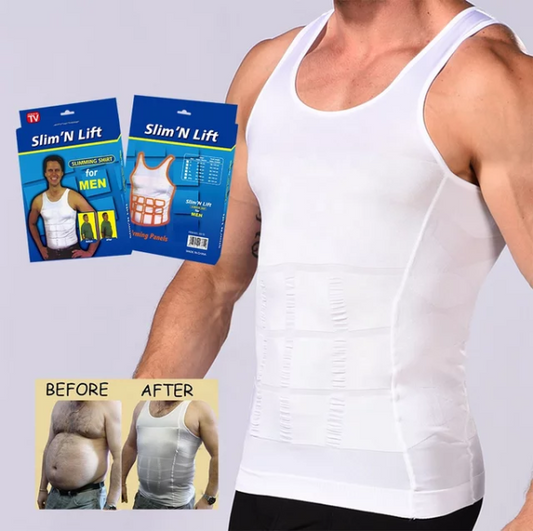 Slim N Fit Body Shaper Vest – Men’s Tank Top Sleeveless Shapewear | Slimming & Compression